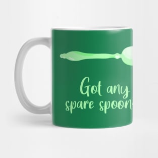 Got Any Spare Spoons? (Spoonie Awareness) - Light Green Mug